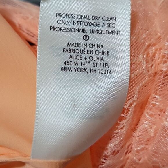 ALICE + OLIVIA peach fairy style  NEW WITH TAGS maxi gown - Picture 12 of 16